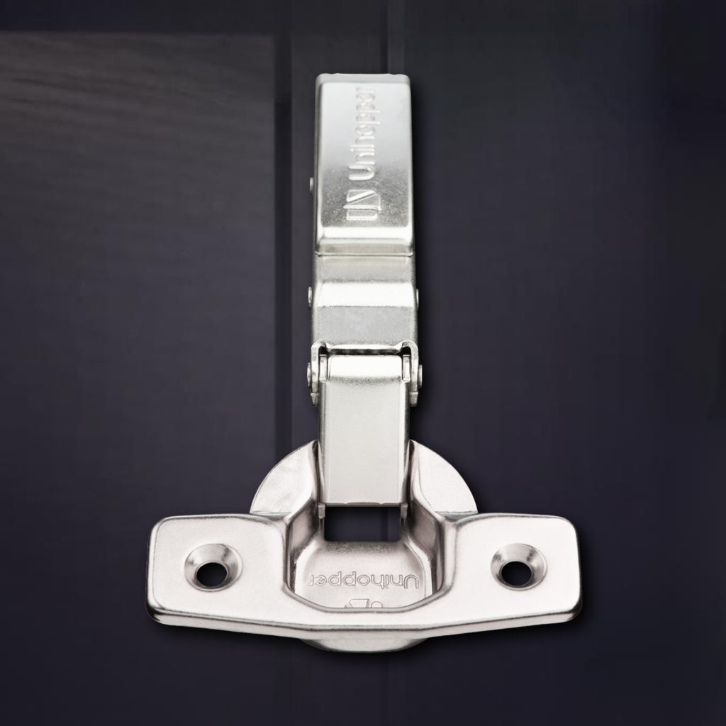 фото Накладная 3D петля UNIHOPPER SETTON с доводчиком, 45мм, с декоративной накладкой