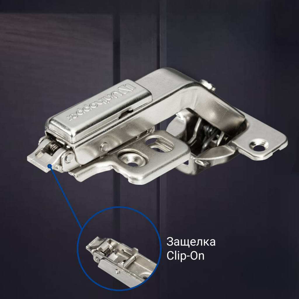 фото Карусельная 135° 3D петля UNIHOPPER SETTON, 48 мм, с декоративной накладкой